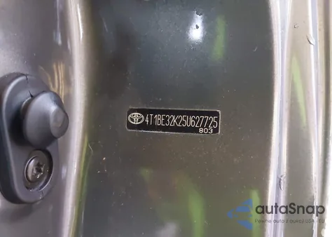 2005 Toyota Camry Se from USA, damaged, VIN 4T1BE32K25U627725